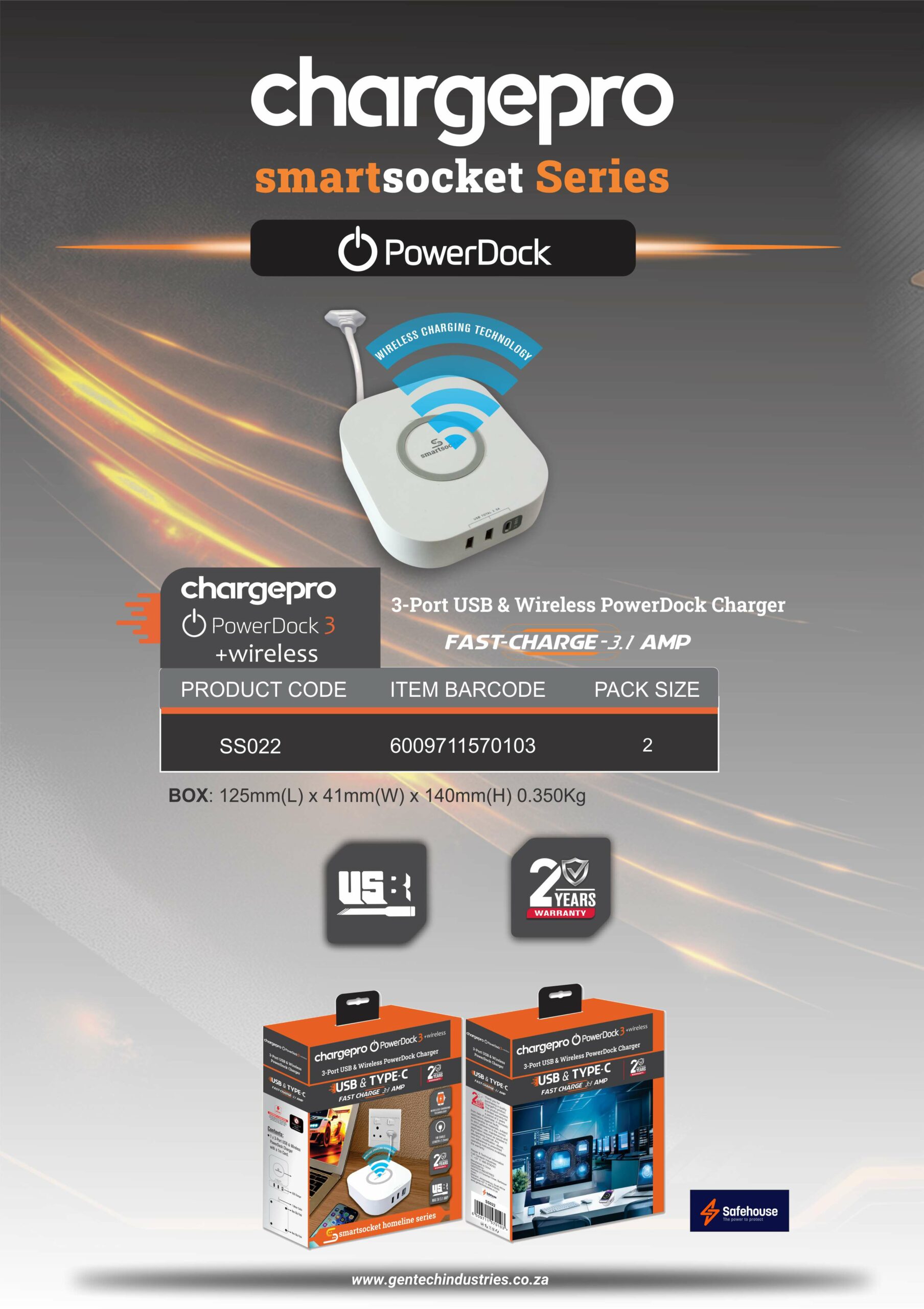 CHARGEPRO SMARTSOCKET SERIES 4-PORT POWERDOCK CHARGER - Image 2