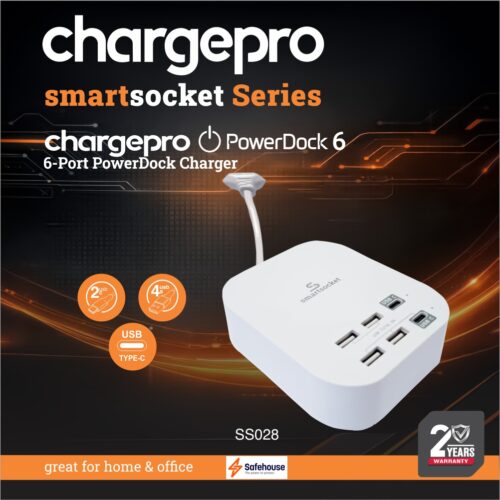 CHARGEPRO SMARTSOCKET SERIES CHARGEPRO POWERDOCK6 6-PORT POWERDOCK CHARGER