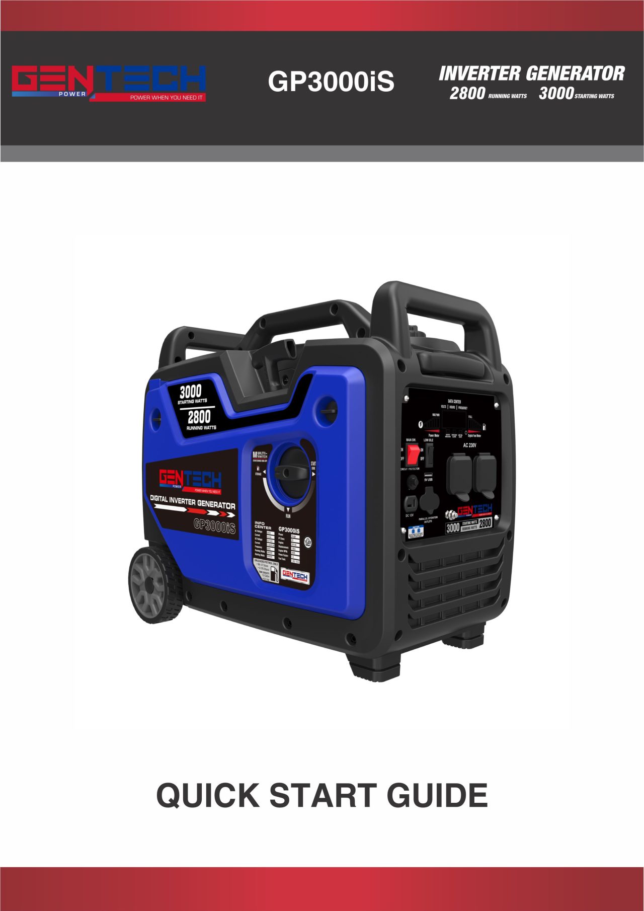Quick Start Generator Guide GENTECH