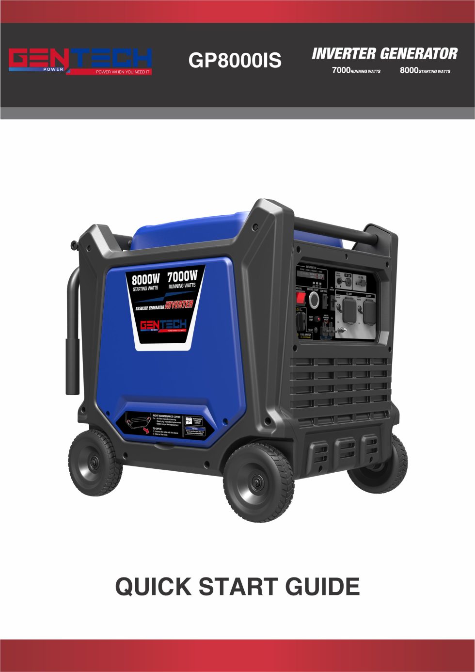 Quick Start Generator Guide GENTECH