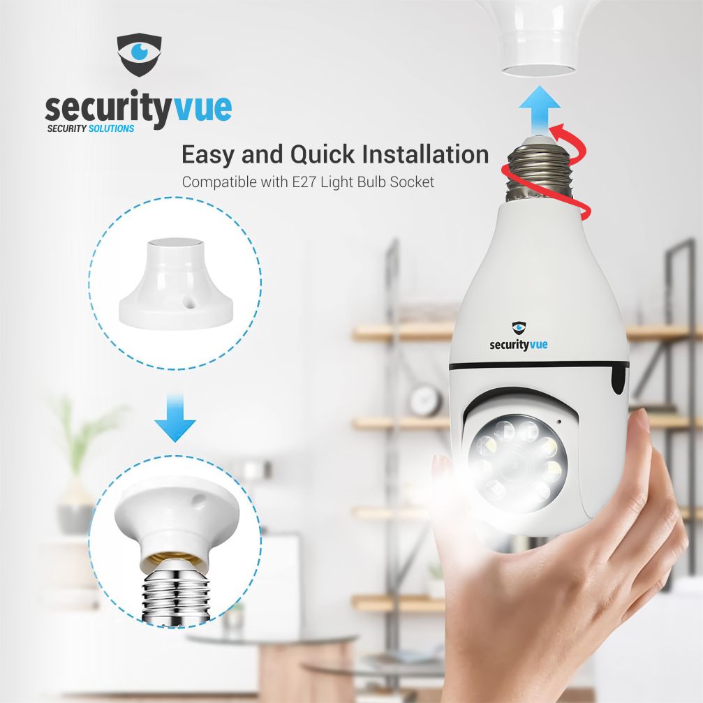 SECURITYVUE SMARTHOME INDOOR CAMERA WITH PTZ AUTO TRACKING WITH LED LIGHTS 3MP - Image 3