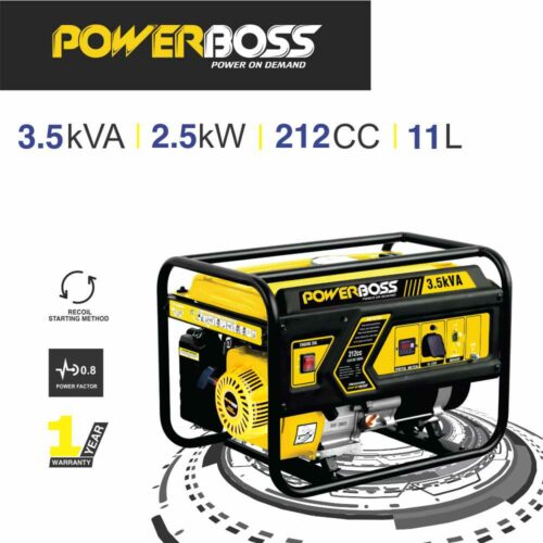 POWERBOSS 3 kVA RECOIL START PETROL GENERATOR