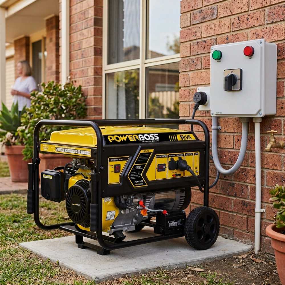 POWERBOSS 8 kVA RECOIL START PETROL GENERATOR - Image 4