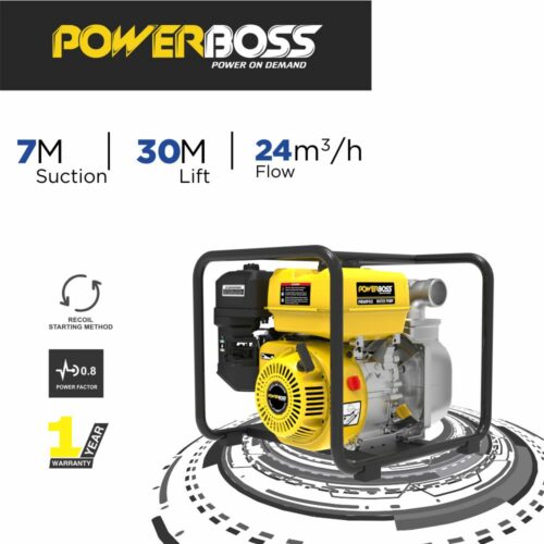 POWERBOSS 2 INCH RECOIL START PETROL 4 STROKE PETROL WATER PUMP