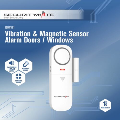 SECURITYMATE VIBRATION & MAGNETIC SENSOR ALARM DOORS / WINDOWS