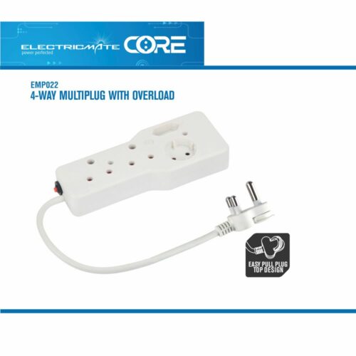 ELECTRICMATE CORE 4-WAY MULTIPLUG WITH OVERLOAD