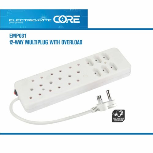 ELECTRICMATE CORE 12-WAY MULTIPLUG WITH OVERLOAD