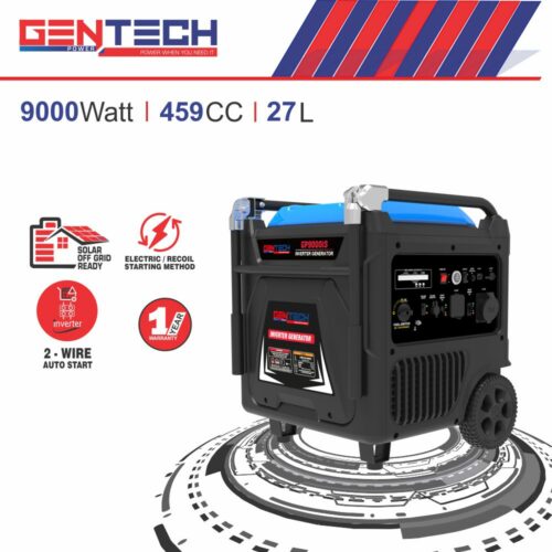 GENTECH POWER 9000 WATT DIGITAL PURE SINE WAVE INVERTER GENERATOR