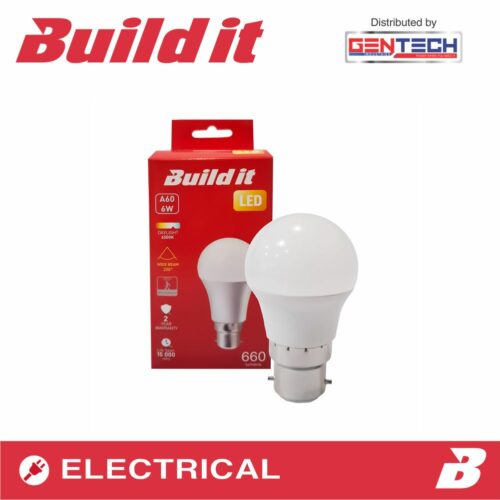 BUILD IT LED A60 6W 660LM MOTION SENSOR B22 D/L