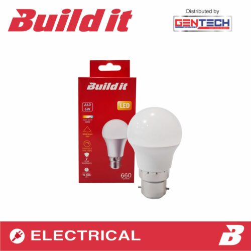 BUILD IT LED A60 6W 660LM DIMMABLE B22 DAY & LIGHT