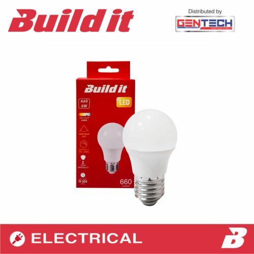 BUILD IT LED A60 6W 660LM DIMMABLE E27 DAYLIGHT