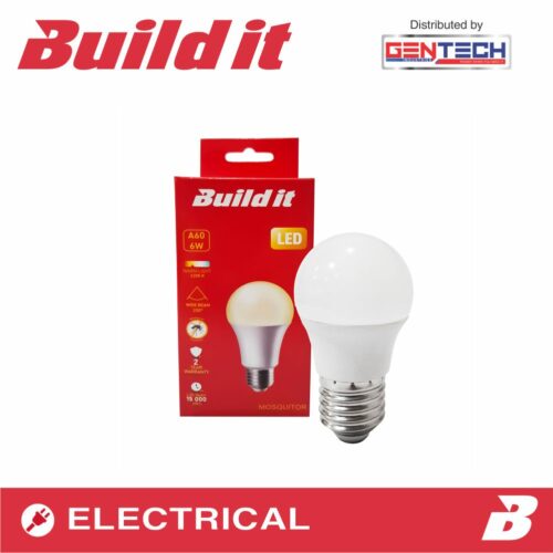 BUILD IT LED A60 6W 560LM MOSQUITO E27 DAYLIGHT