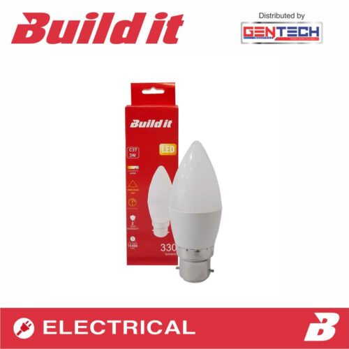 BUILD IT LED CANDLE 3W 330LM B22 COOL WHITE