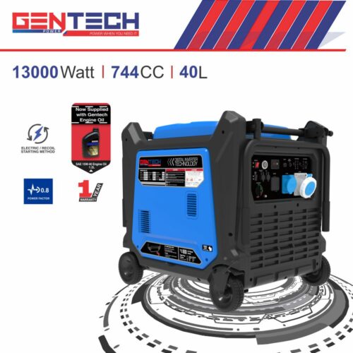 GENTECH POWER 13000 WATT DIGITAL PURE SINE WAVE INVERTER GENERATOR