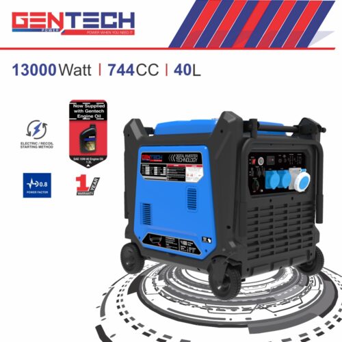 GENTECH POWER 13000 WATT DIGITAL PURE SINE WAVE INVERTER GENERATOR