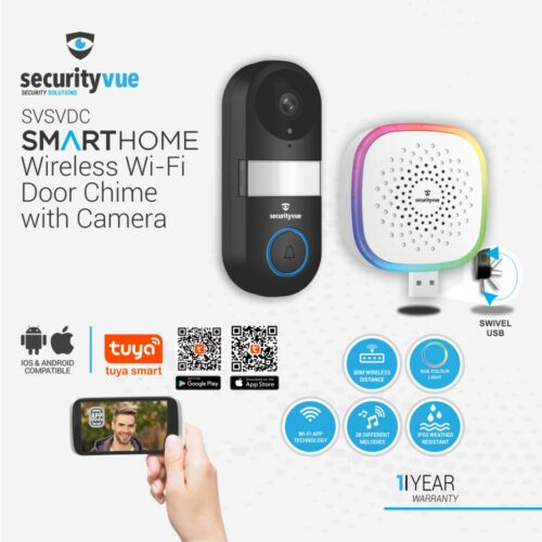 SECURITYVUE WIRELESS WI-FI DOOR CHIME WITH CAMERA